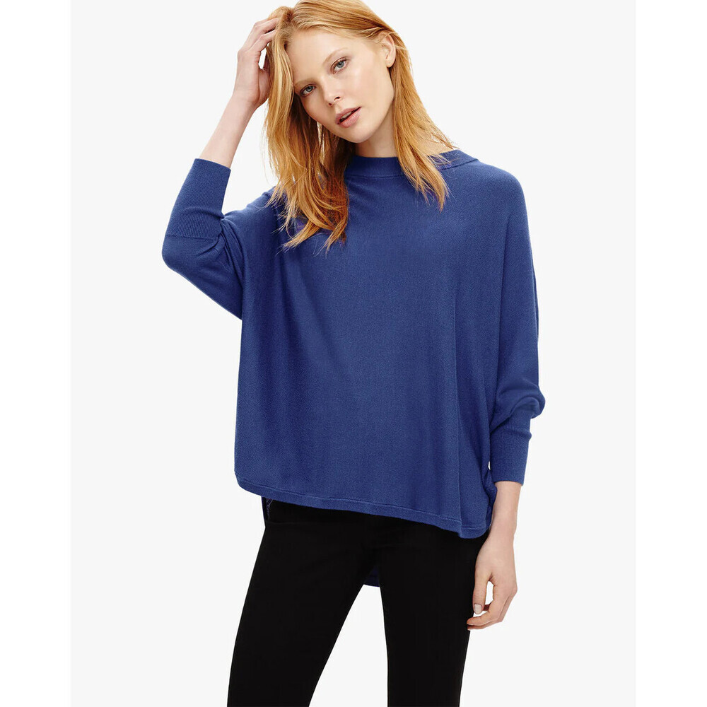Phase Eight Sydney Step Hem Batwing Sweater In Blue Size 0 XS $180 fits relax